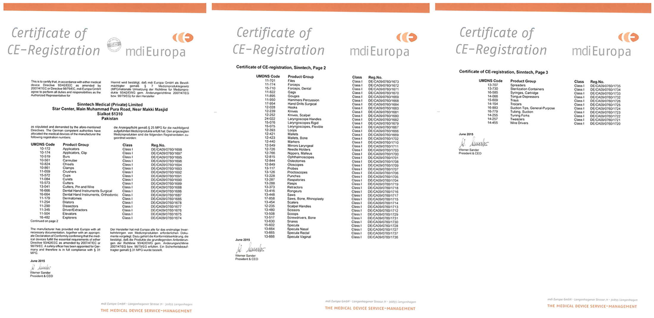 CE Certificate